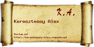 Keresztessy Alex névjegykártya